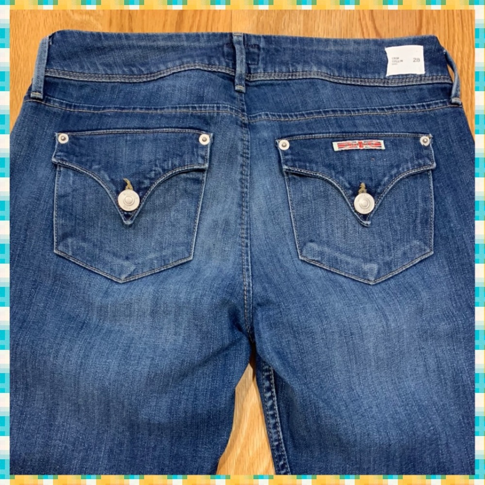 Hudson Collin Flap Skinny Crop Denim Jeans 6/28 - Picture 5 of 9